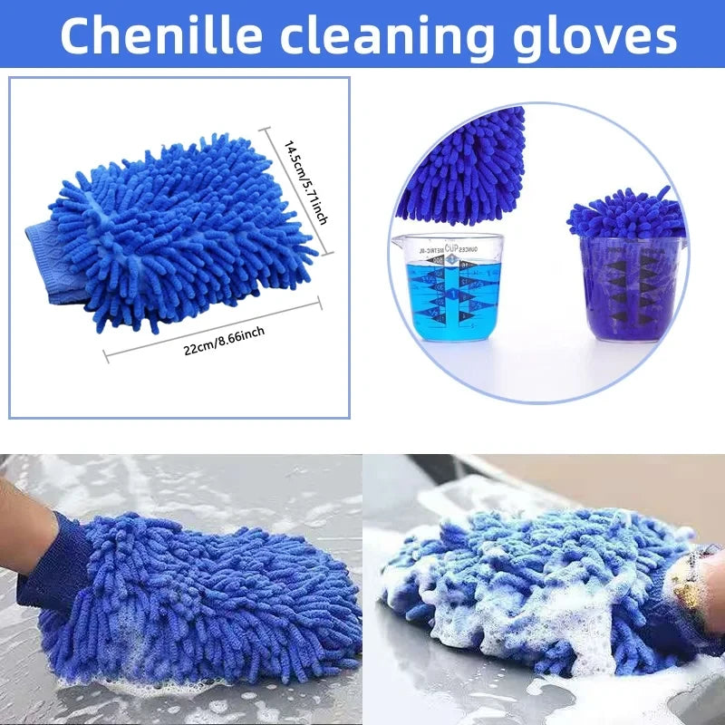 Automotive Interior Detailing Brush Set