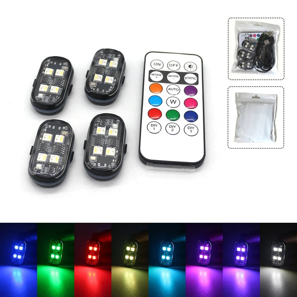 Wireless RGB Interior Atmosphere Lights