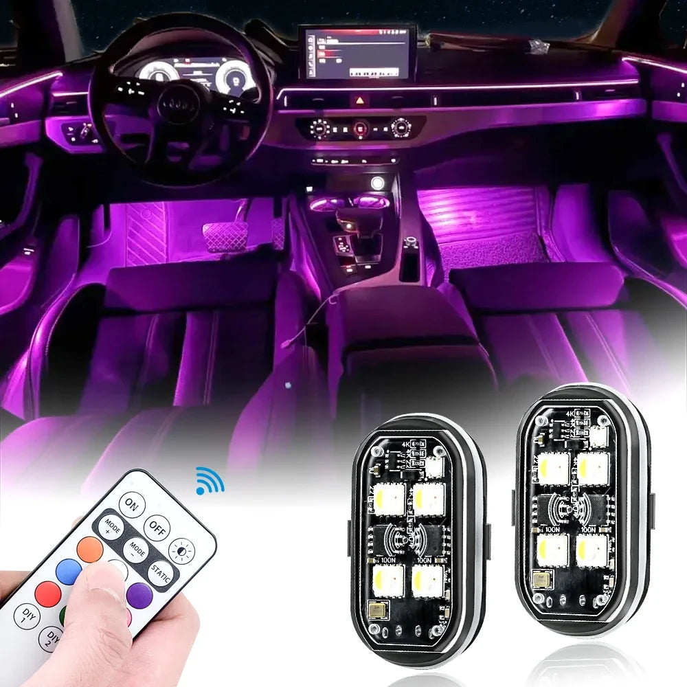Wireless RGB Interior Atmosphere Lights